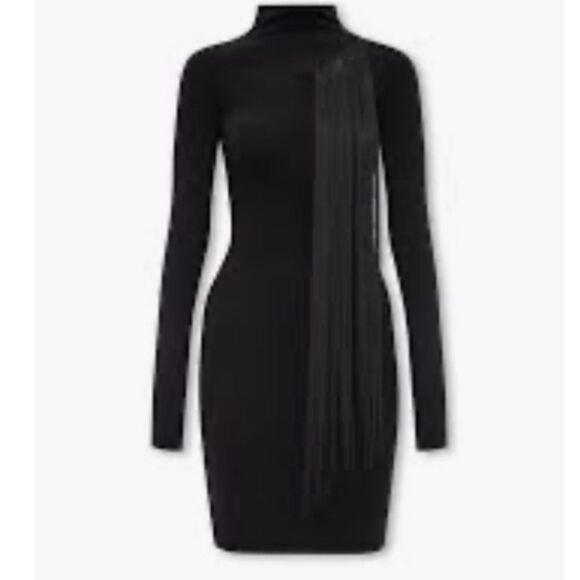 Stella McCartney asymmetric fringed knitted dress Small NWT $1279 - Picture 10 of 10